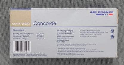 NEW Socates Air France Concorde F-BVFB 1:400 Diecast plane model airplane toy