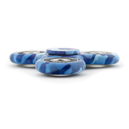 Blue Camouflauge Fidget Spinner - Tri-Spinner Sensory Toy