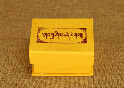 BLESSED TIBETAN BUDDHA GOLD GILT BUDDHISM STATUE / GIFT BOX VAJRASATTVA SEMPA