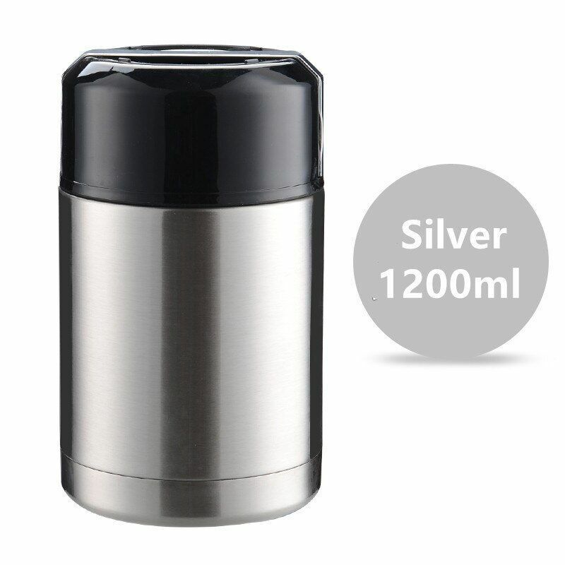 Thermos Lunch Box 800ML/1000ML/1200ML Portable Stainless Steel Food Containers