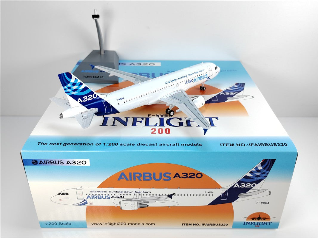 1:200 InFlight Airbus Airbus A320 F-WWBA Passenger Airplane Diecast Plane Model