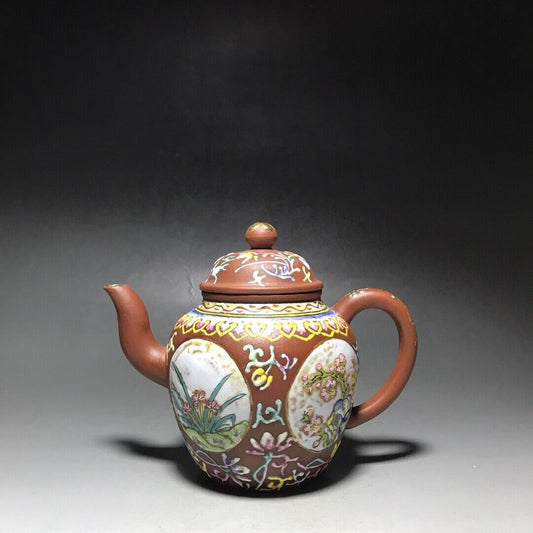 vintage chinese yixing purple clay teapot zisha ceremony teaware collection rare