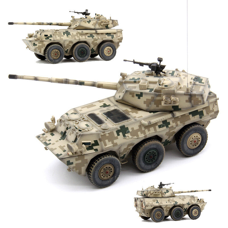 UNISTAR 1/72 China PTL02 wheeled armored vehicle model digital sand color