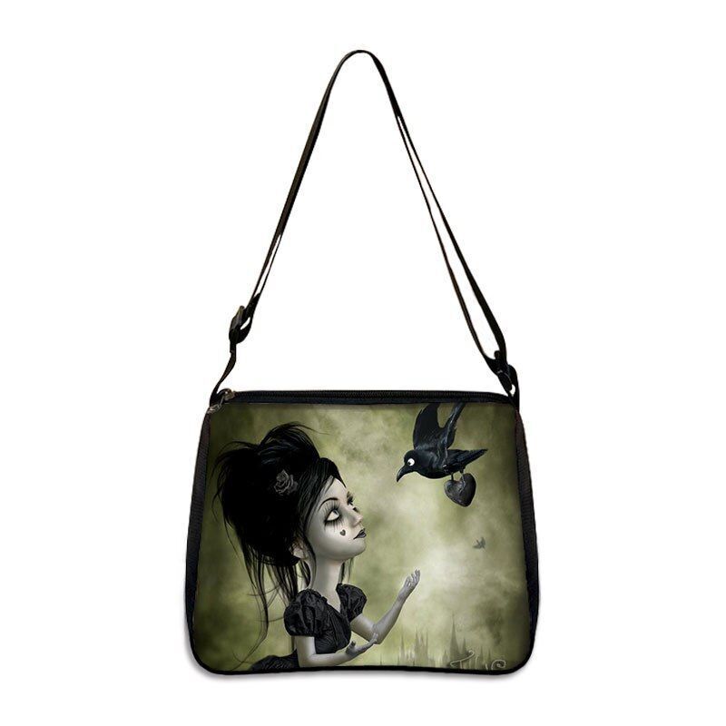 Gothic Skull Women's Bags Large Handbags Messenger Bag Ladies Shoulder Bags 1PC