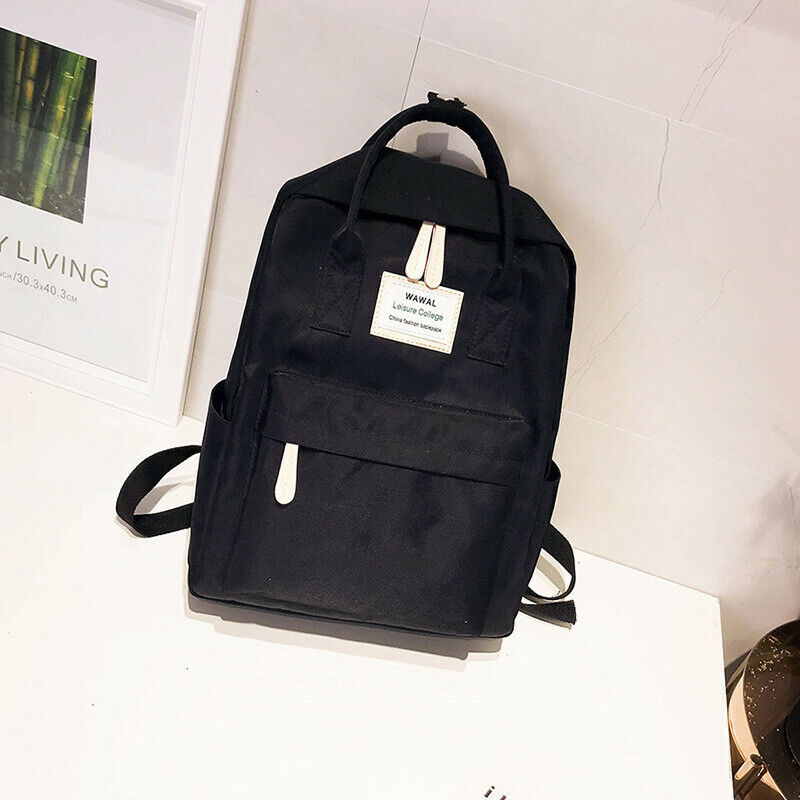 Teenagers School Bag Girl's Campus Canvas Backpack College Women Laptop Rucksack