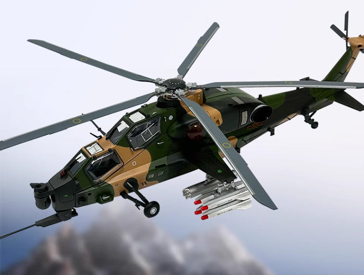1:32 52CM China WZ-10 Armed Helicopter Airplane Diecast Military Aircraft Model