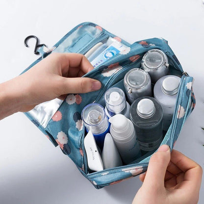 Solid Makeup Bag Toiletries Organizer Traveling Kit Cosmetic Purse 18.5*24*9.5CM