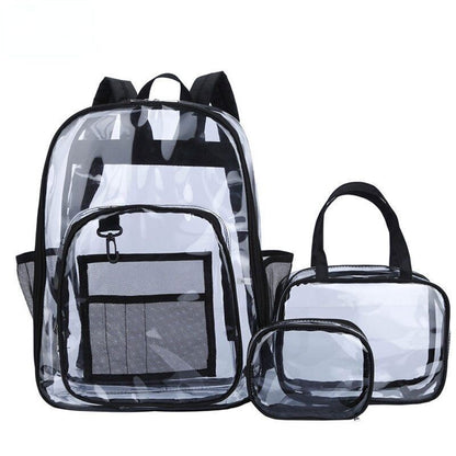 Transparent PVC Set Bag Backpack Unisex Backpack Backpack Couple Bagback