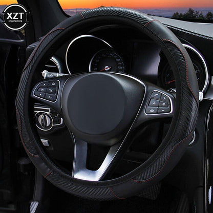 New Funda Para Volante Cuero Negro Coche Antideslizante Universal 50% Off
