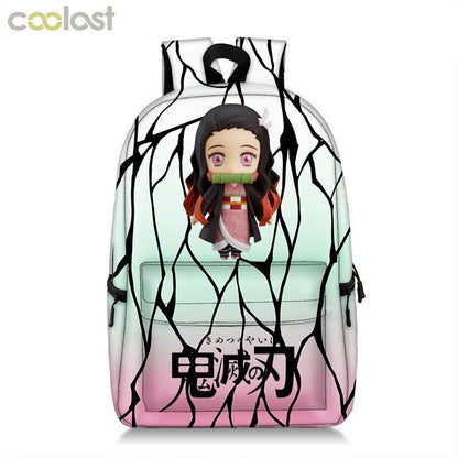 Backpack Waterproof Student School Bag Bookbag Cosplay Travel Fashion Red Purple