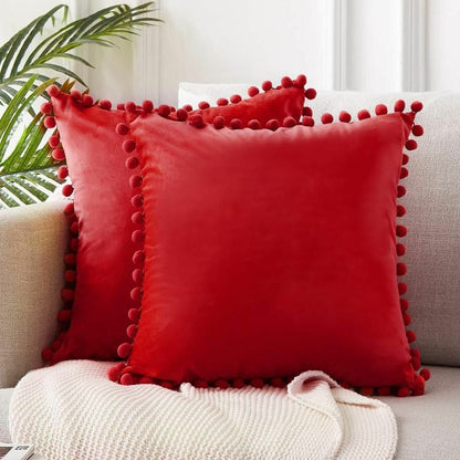 Cushion Cover Soft Velvet Decorative Pillows Throw Case Solid Luxury Homes Seat