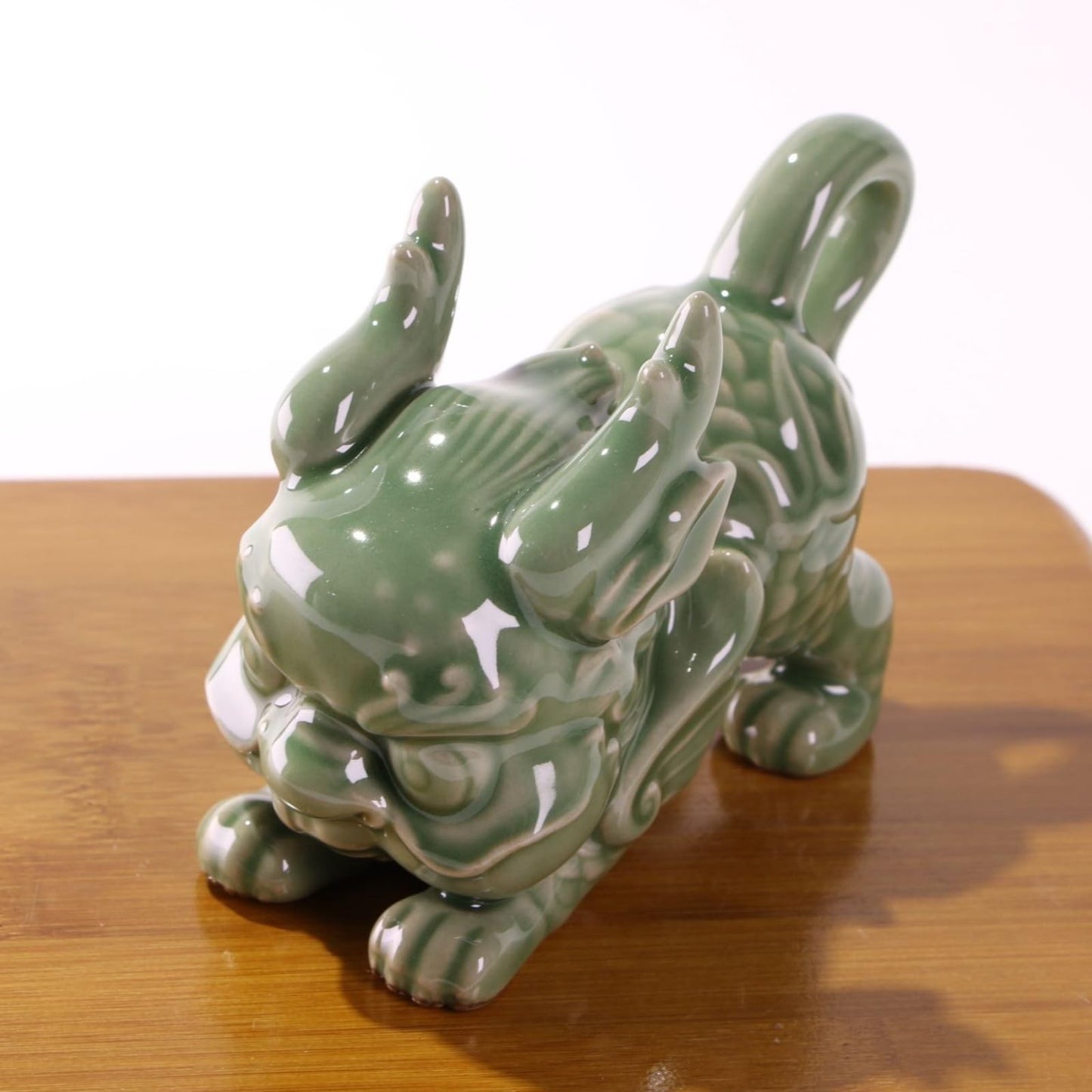 Ceramic Pi Xiu Tea Pet Ornament 13cm 5.1in Tea Table Decor Kungfu Tea Set