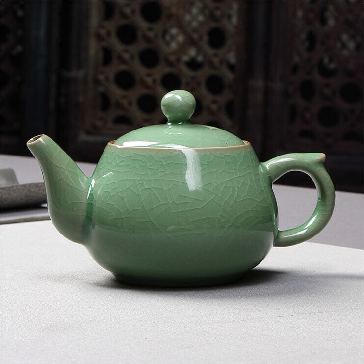 Celadon Teapot,jade Green Porcelain Small Teapot 3 Optional Colors 龙泉青瓷茶壶(弟窑)