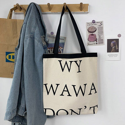 Canvas Totes Large Shoulder Bags Shopping Purse Handbag Tote Pouch 42*38 CM Bags