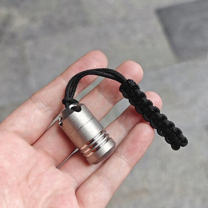 Titanium Waterproof Pill Case Box Organizer Container Portable Keychain Pendant