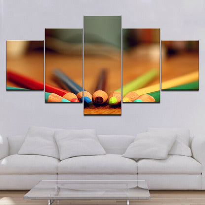 5 P HD Print Wall Art Painting Several Colors Pencil Poster Picture No Framed