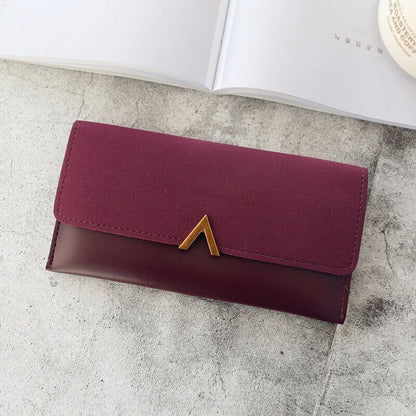 Leather Wallet Hasp Money Bag Zipper Coin Purse Envelope Wallets Clutch Casual