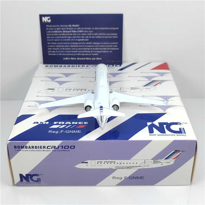 1:200 NG Model AIR FRANCE BOMBARDIER CRJ100 Airplane Diecast Aircraft Model