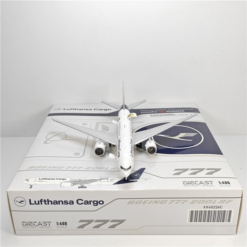 1:400 JC Wings Lufthansa Sargo BOEING B777-200F Airplane Diecast Aircraft Model
