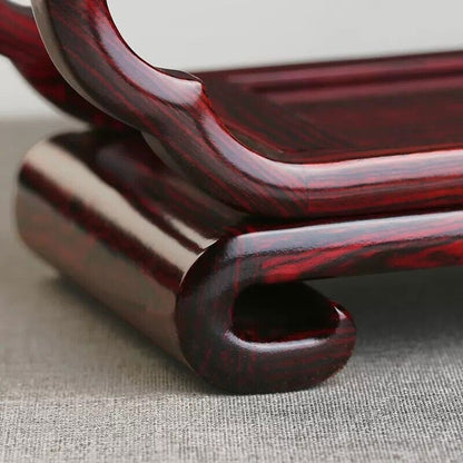 Rosewood Display Stand Shelf Rack Vase Art Pot Bonsai Statue Zen Decor