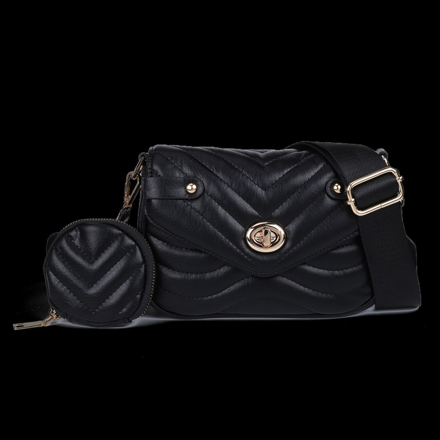 Shoulder Crossbody Pleated One Shoulder Bag Synthetic Leather Crossbody Purse