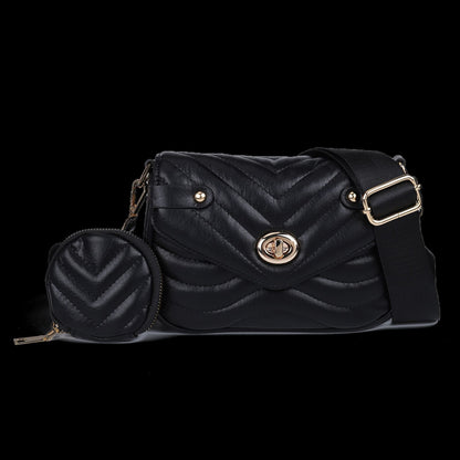 Shoulder Crossbody Pleated One Shoulder Bag Synthetic Leather Crossbody Purse