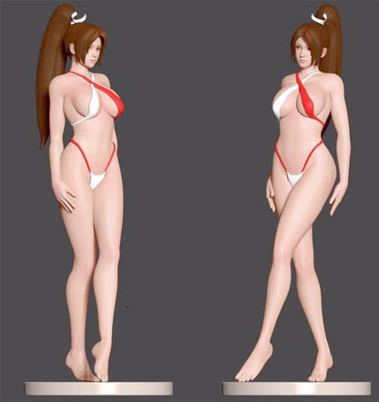 1/24 resin figure model kit Bikini King Woman Unpainted Unassembled
