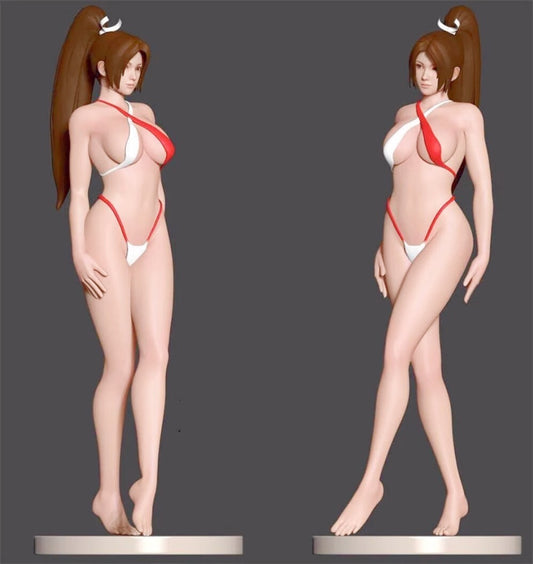 1/24 resin figure model kit Bikini King Woman Unpainted Unassembled