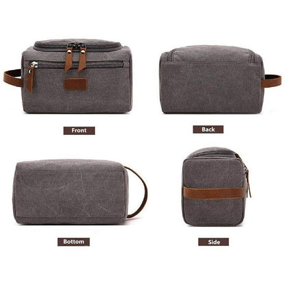 Canvas Toiletry Bag Travelling Kit Make Up Cosmetic Pouch Organizer Lightweight
