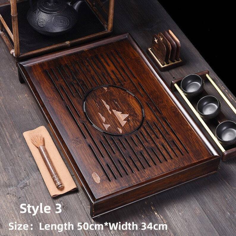 Chinese Wood Tea Tray With Drainage|Gong Fu Tea Tray|Tea Accessories