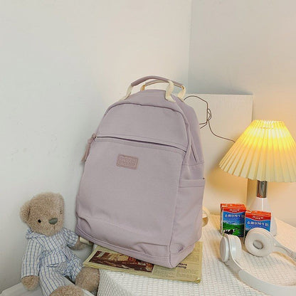 Waterproof Nylon Backpack Multifunction Traveling Bag Soft Schoolbag 39*13*32 CM