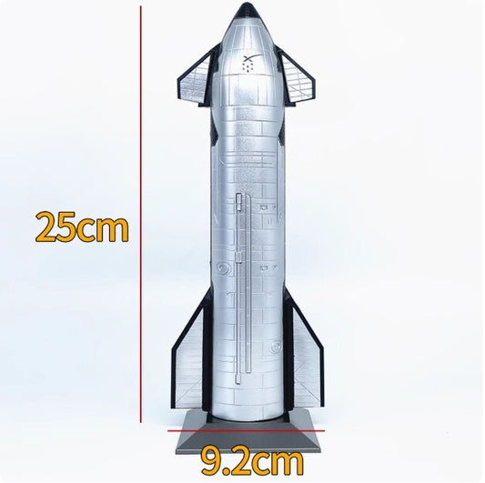 1:200 25CM SpaceX Starship Elon Musk ABS Plastic Diecast Aerospace Model