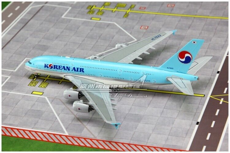 1:400 JC Wings KOREAN AIR AIRBUS A380 Passenger Aircraft Diecast Airplane Model