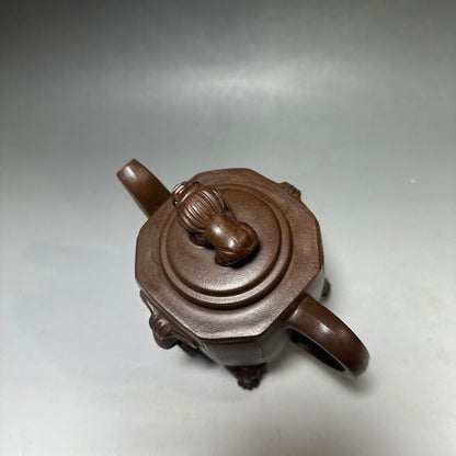 Chinese Yixing Zisha Clay Handmade Exquisite Teapot （威震八方 底款：施小马）