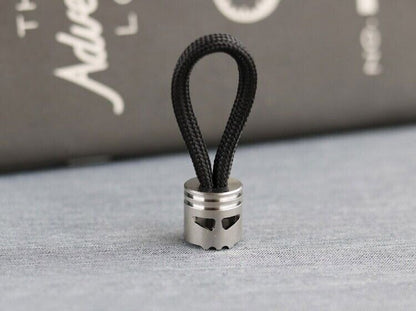 Titanium Knife Lanyard Bead Paracord Keychain Pendant Zip Pull EDC Accessories