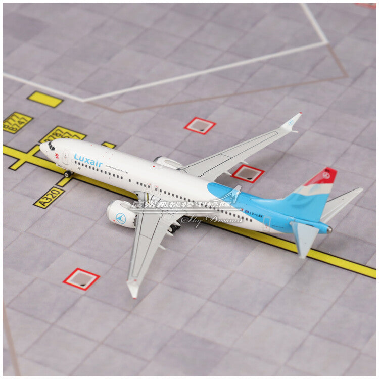 1:400 JC Wings Luxair BOEING 737 MAX 8 Passenger Airplane Diecast Aircraft Model