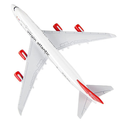 1/400 16cm Virgin Atlantic B747 Airplane Model Alloy Aircraft Bar Decor Gift