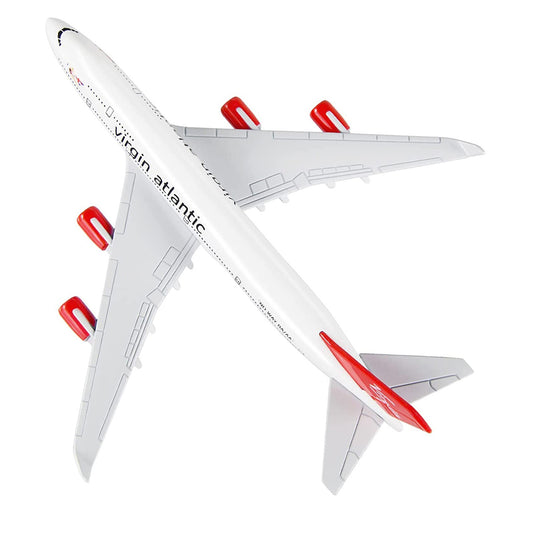 1/400 16cm Virgin Atlantic B747 Airplane Model Alloy Aircraft Bar Decor Gift