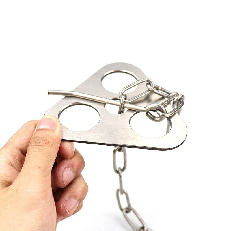 Portable Outdoor Camping Tripod Campfire Cooking Pot Hanger Hook Upgraded Thick