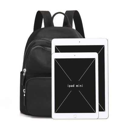 Waterproof Nylon Backpack Fashion Shopping Backpacks Small Shoulder Bags Zipper