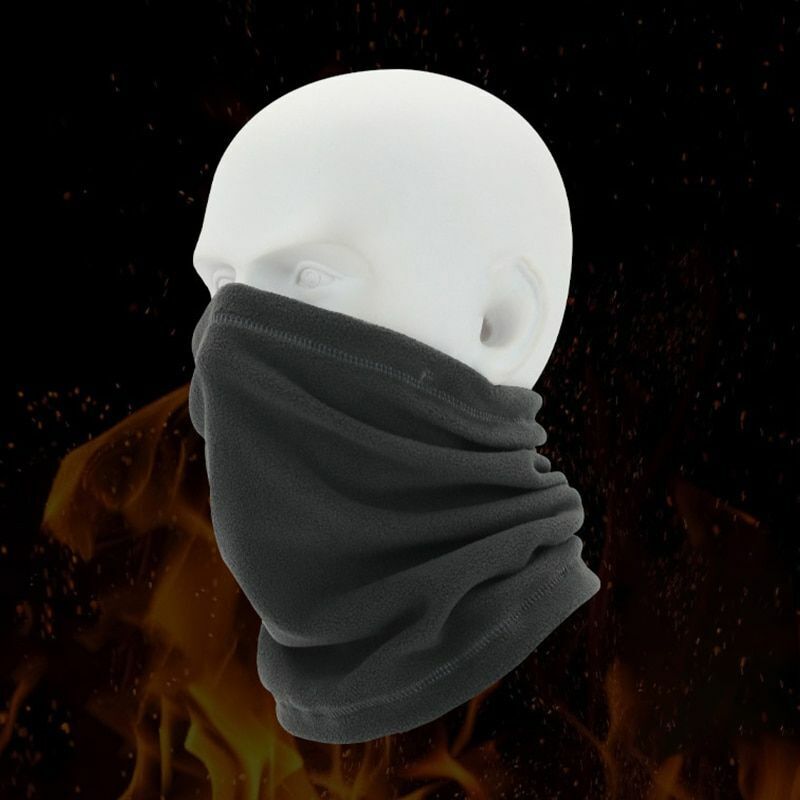 Polar Fleece Neck Buff Sport Bandana Cycling Half Face Mask Warm Scarf Neck Tube