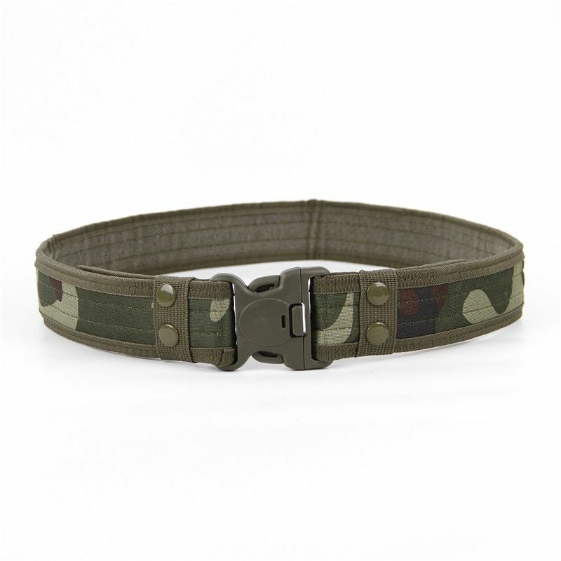 Combat Belts Army Style Quick Release Tactical Canvas Waistband Outdoor Hunting