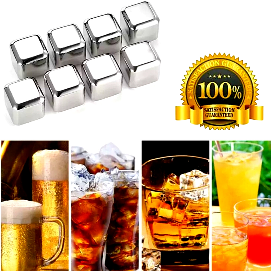 Cubo de hielo de acero inoxidable para whisky vino bebidas barra suministros lot