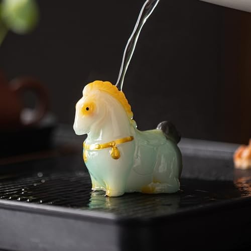 Resin Chinese Color Change Horse Tea Pet 7.7cm 3in Kung Fu Tea Tray Tea Ceremony