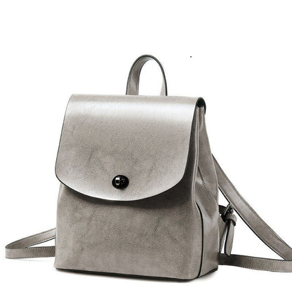 High Quality Genuine Leather Backpack Daypack Knapsack Vintage Cowhide Rucksack