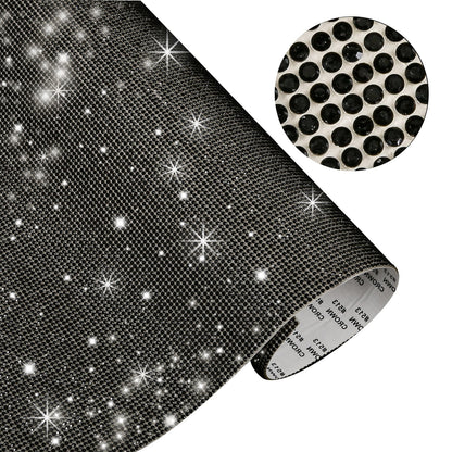 DIY Rhinestone Sticker Sheet Self Adhesive Bling Diamond Crystal Decal Decor gg