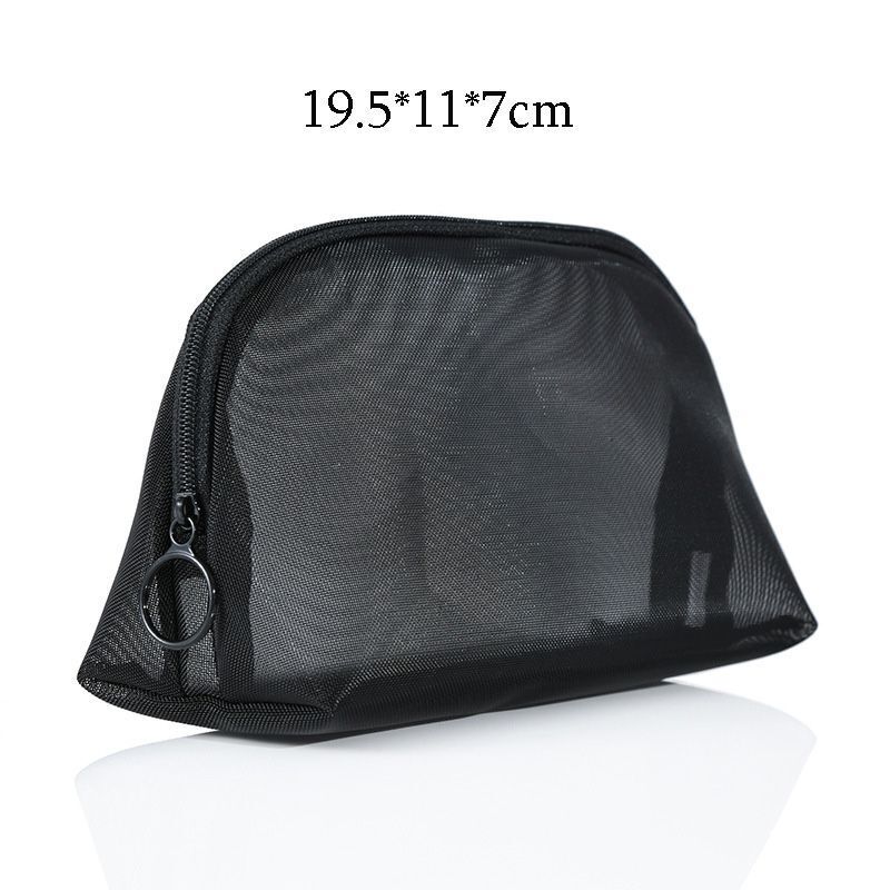 Mesh Transparent Makeup Bag Travel Cosmetic Bag Organizer Case Wash Toiletry Bag