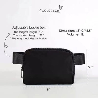 Men Women Fanny Pack Belt Waist Bag Cross Body Sling Shoulder Travel Sport Pouch