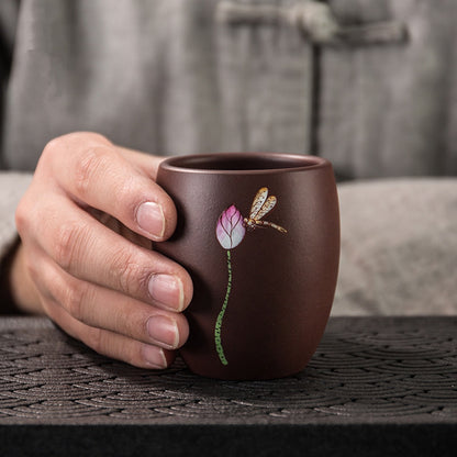 150ml Yixing Handmade Zisha Tea Cup Kung Fu Tea Set Purple Clay Cup Tea Ceremony
