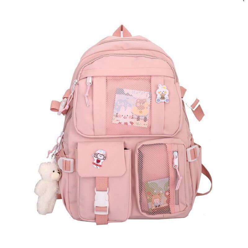 Student Backpacks Women Black School Bags Oxford Bookbags Backpack